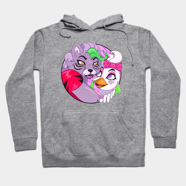 Roxy & Chica - Security Breach Hoodie by Graphic-Eve